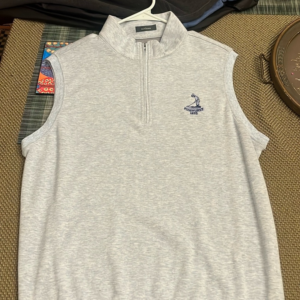 Blue turtleson pinehurst golf vest